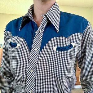 Fenton Western Gingham Pearl Snap